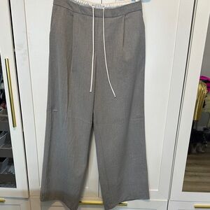 Zara Womens  Gray Wide-Leg Pants